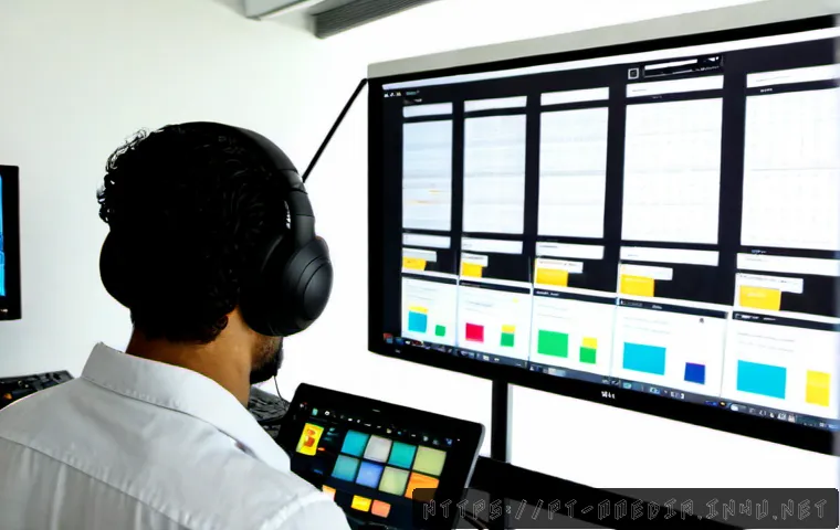 멀티미디어 콘텐츠 제작 실무 사례 연구 - Photorealistic multimedia production case study in a bright São Paulo creative studio, diverse Brazi...